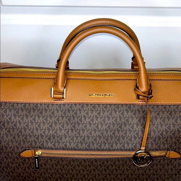 Michael Kors Jet Set Travel Extra-Large Signature Logo Duffel Bag - Picture 3 of 15